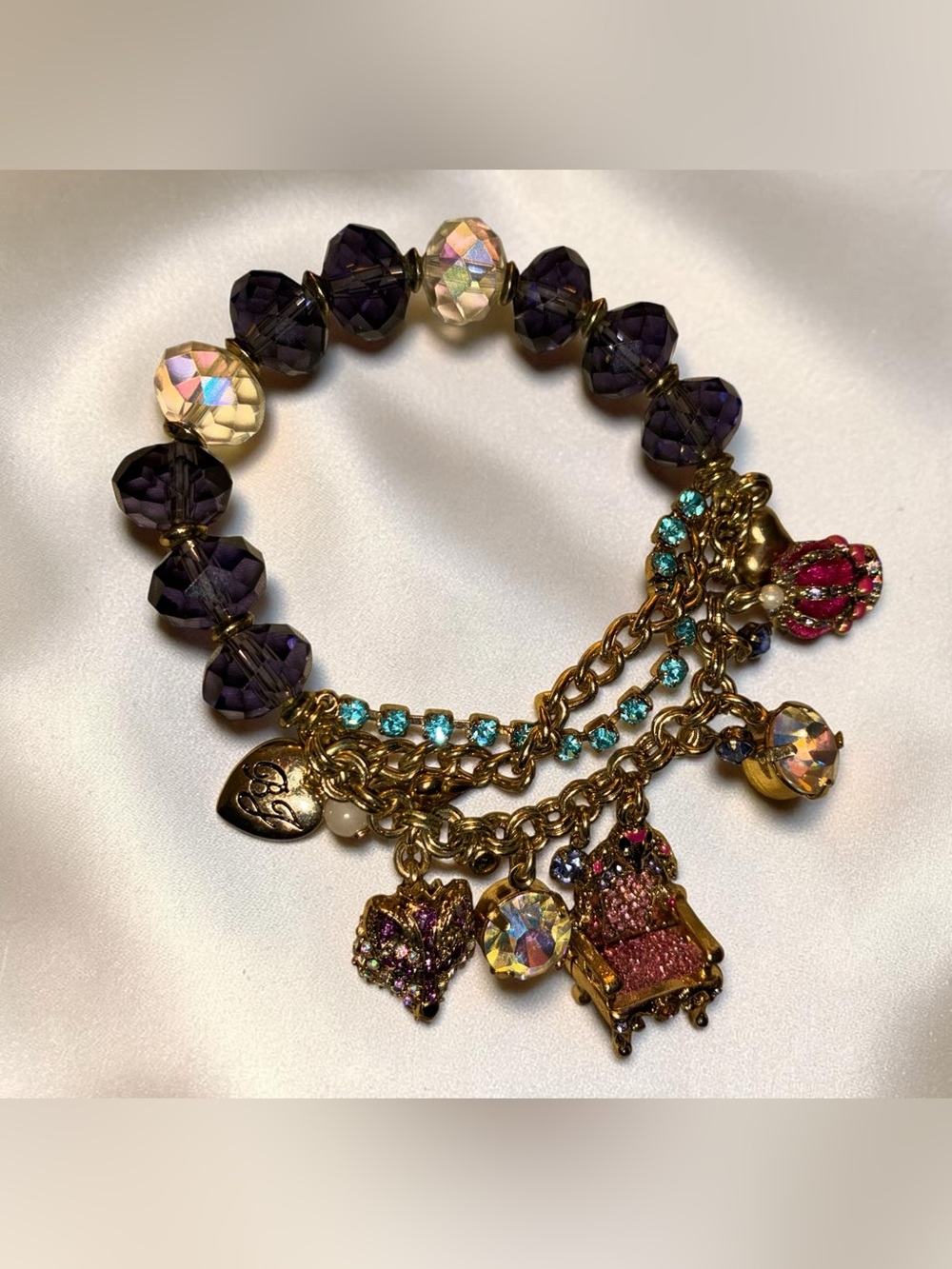 BETSEY JOHNSON Vintage Royal Tea Collectible Rare Like New Bracelet NEW NWT
